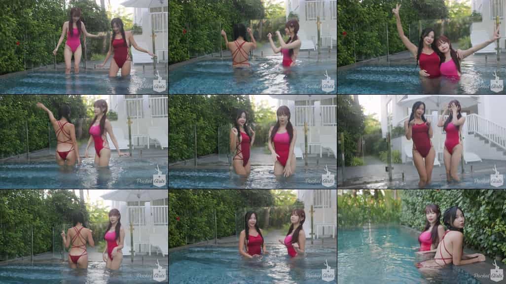 Splish Splash Pool Party Dance, Habin & Minchae, Pocket Girls, 하빈 & 민채, 포켓걸스 - #00327