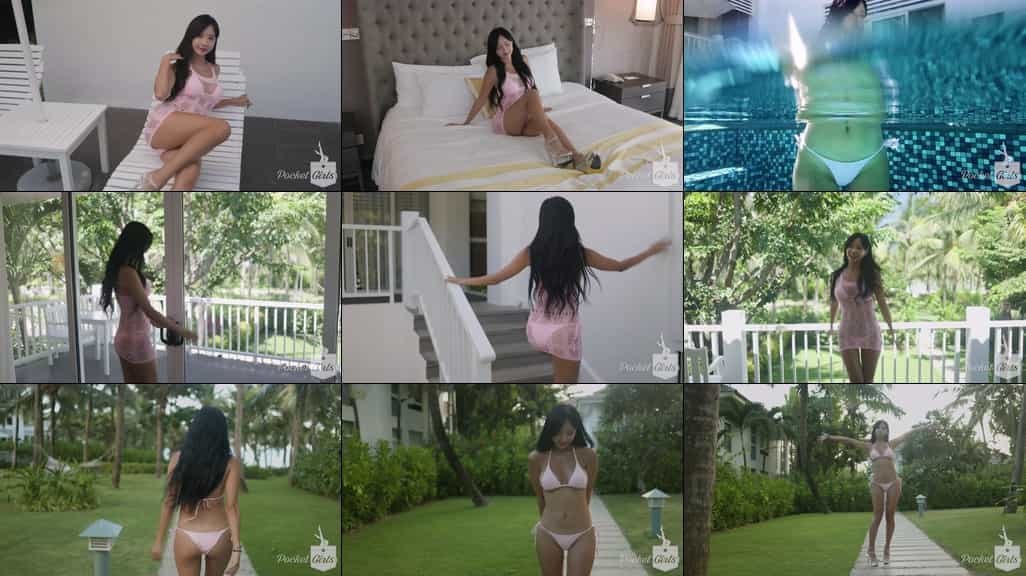 Delicate Pink Bikini Dance, Habin, Pocket Girls, 하빈, 포켓걸스 - #00328