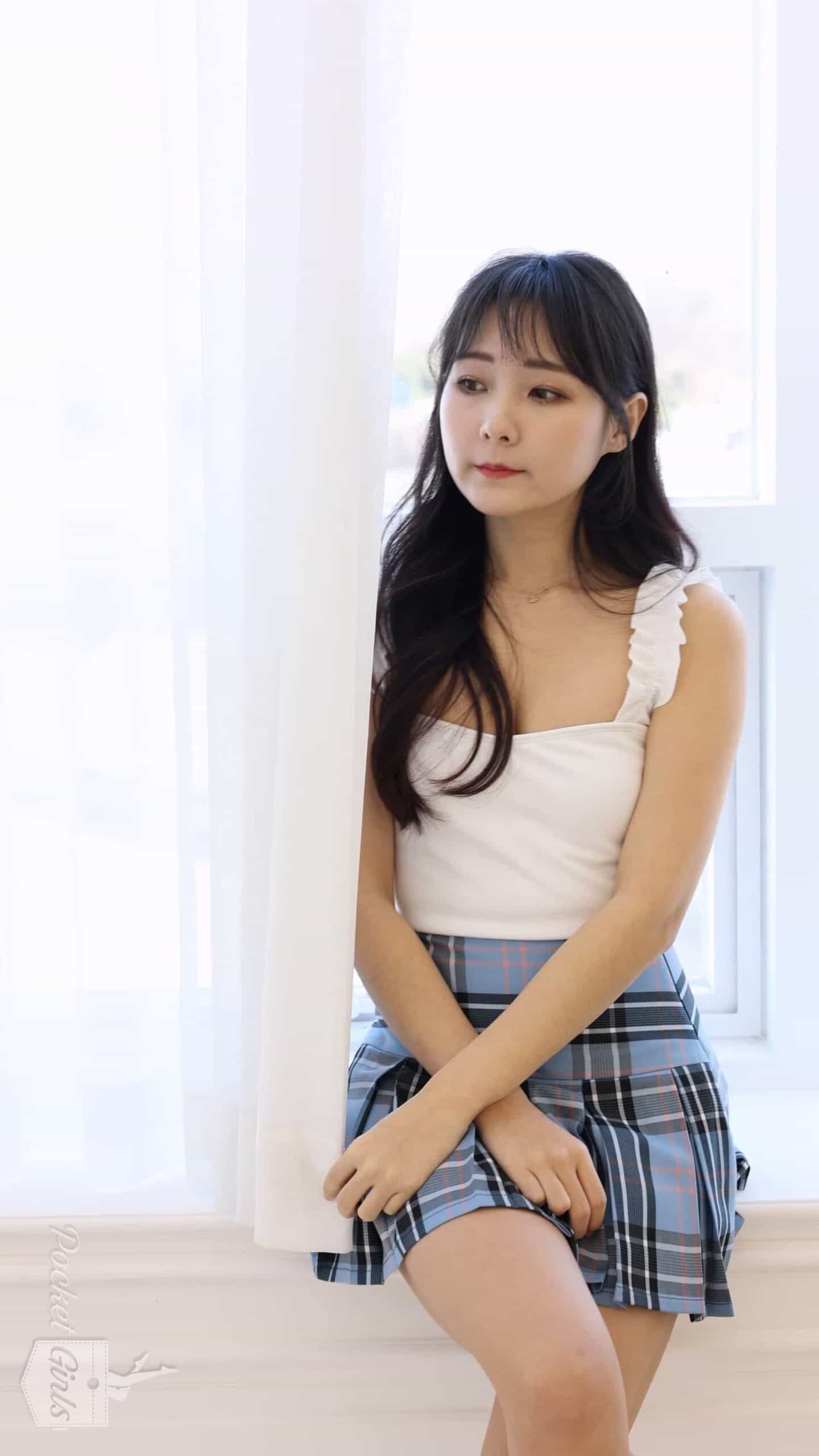 Lookbook, Checkered Mini Skirt, Counting the Days, Jieun, Pocket Girls, 지은, 포켓걸스 - #00067