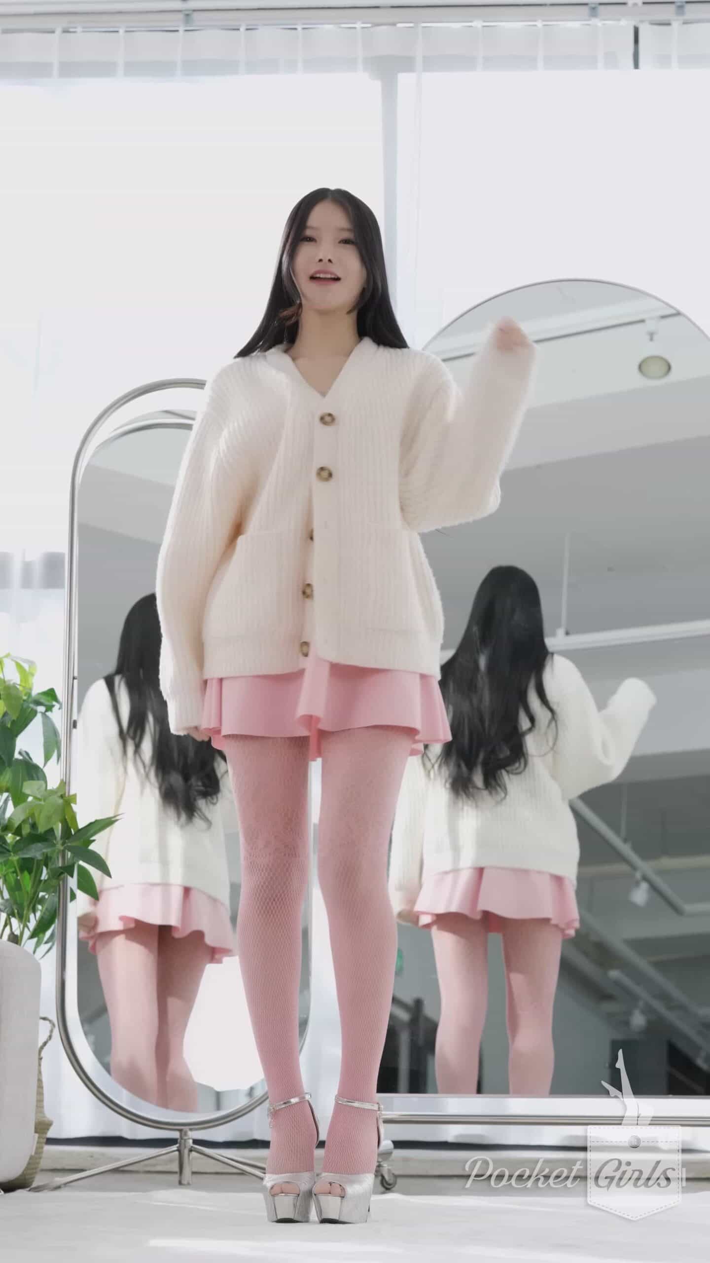 Pink Body Stocking Dance, Yeonji, Pocket Girls, 연지, 포켓걸스 - #00263