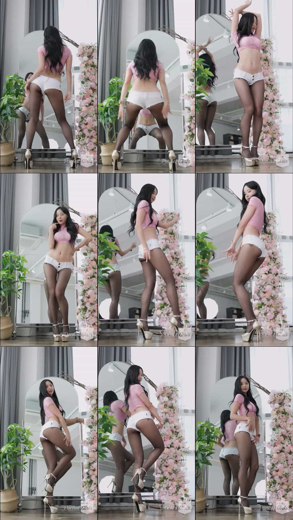 White Booty Shorts Dance Compilation, Habin, Pocket Girls, 하빈, 포켓걸스 - #00292