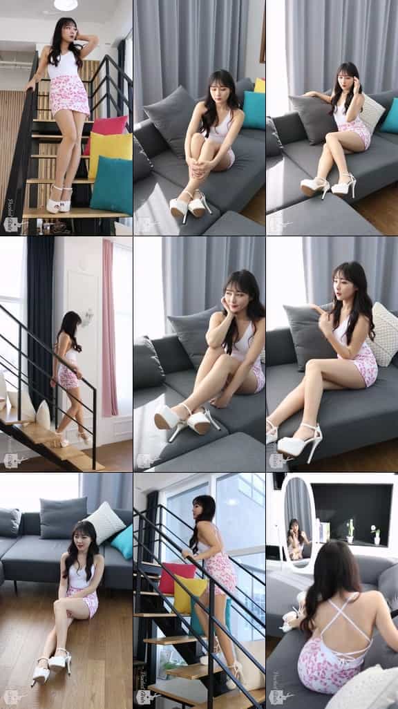 Lookbook, Flower Patterned Mini Skirt, Rolled the Die, Jieun, Pocket Girls, 지은, 포켓걸스 - #00065