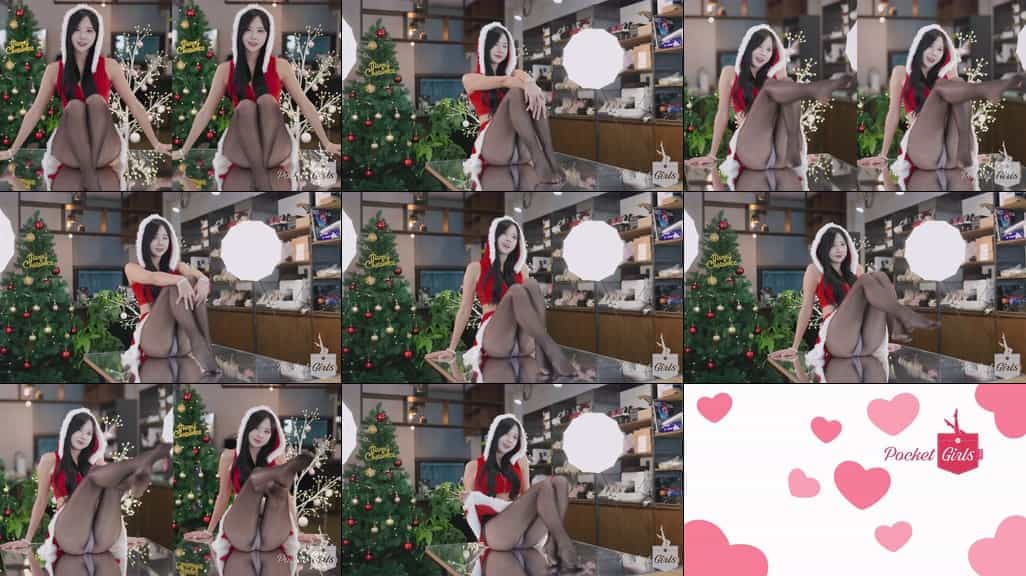 Santa Lady in Black Stockings, Habin, Pocket Girls, 하빈, 포켓걸스 - #00359