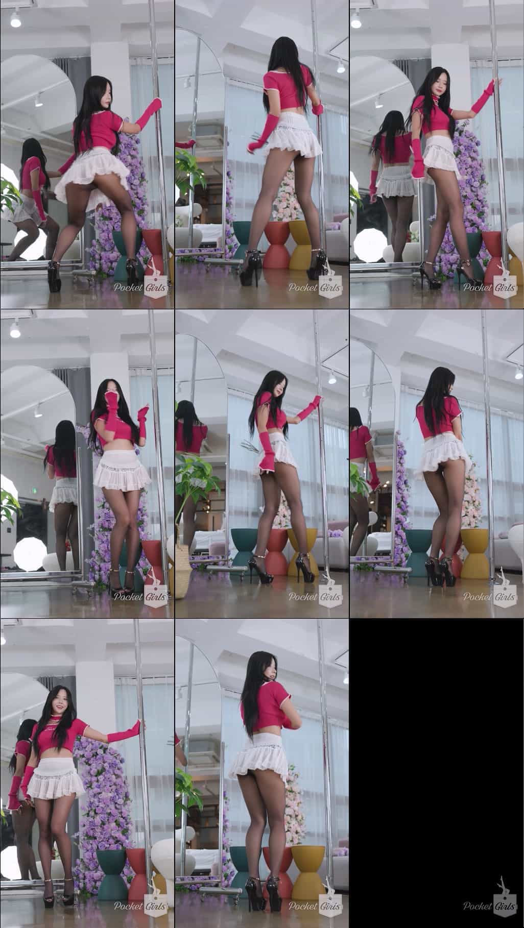Dance in a Barbie Crop Top, Habin, Pocket Girls, 하빈, 포켓걸스 - #00306