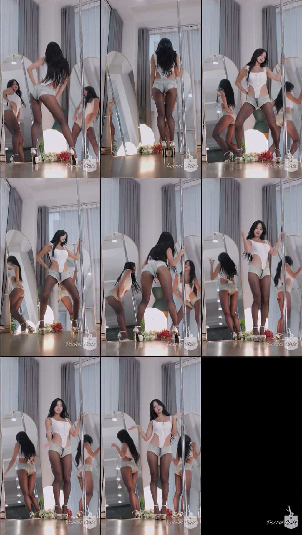 Groovy Moves in Sassy Shorts, Habin, Pocket Girls, 하빈, 포켓걸스 - #00364