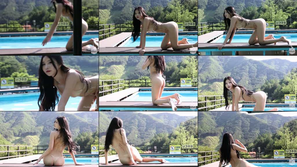 Enjoying Swimming Pool, Escalation, Yeonji, Part.2 - #0362