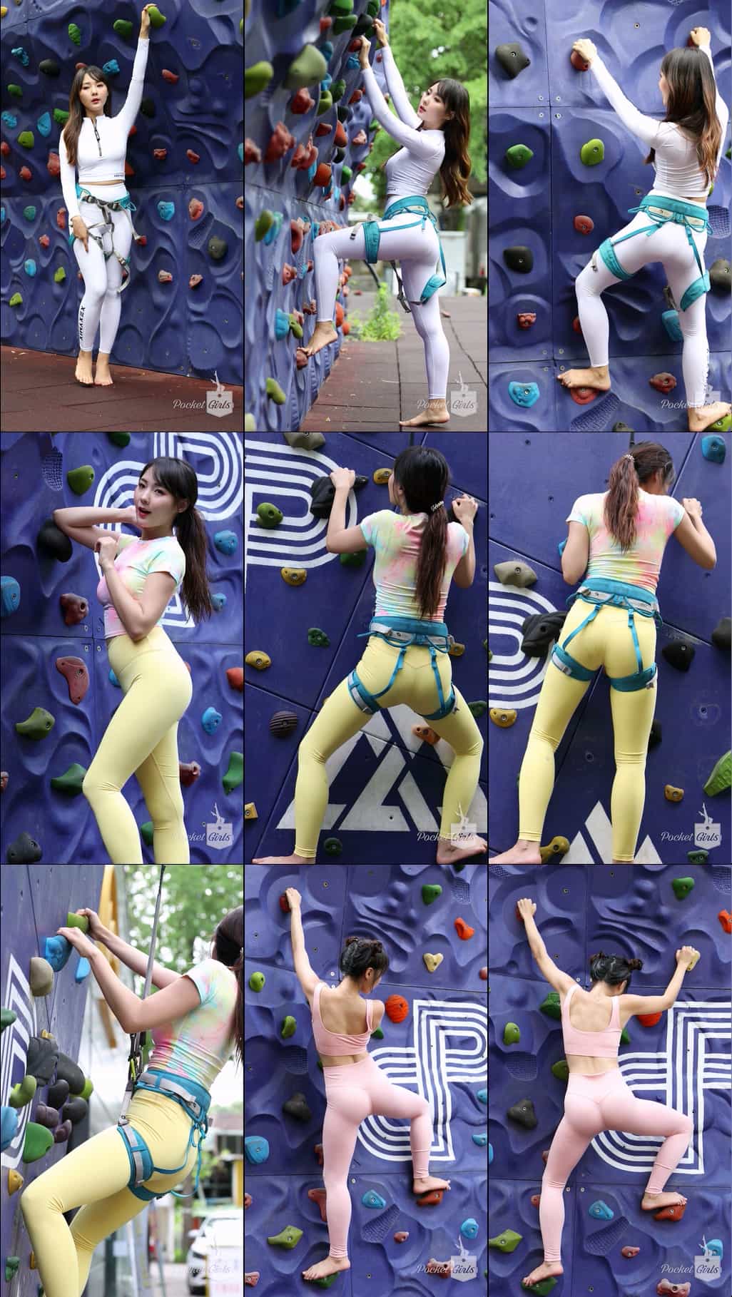 Climbing wearing Leggings, Jieun, Pocket Girls - #0019