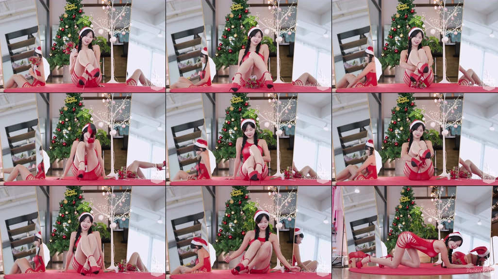 Red Santa Girl Dance, Habin, Part.3 - #1096