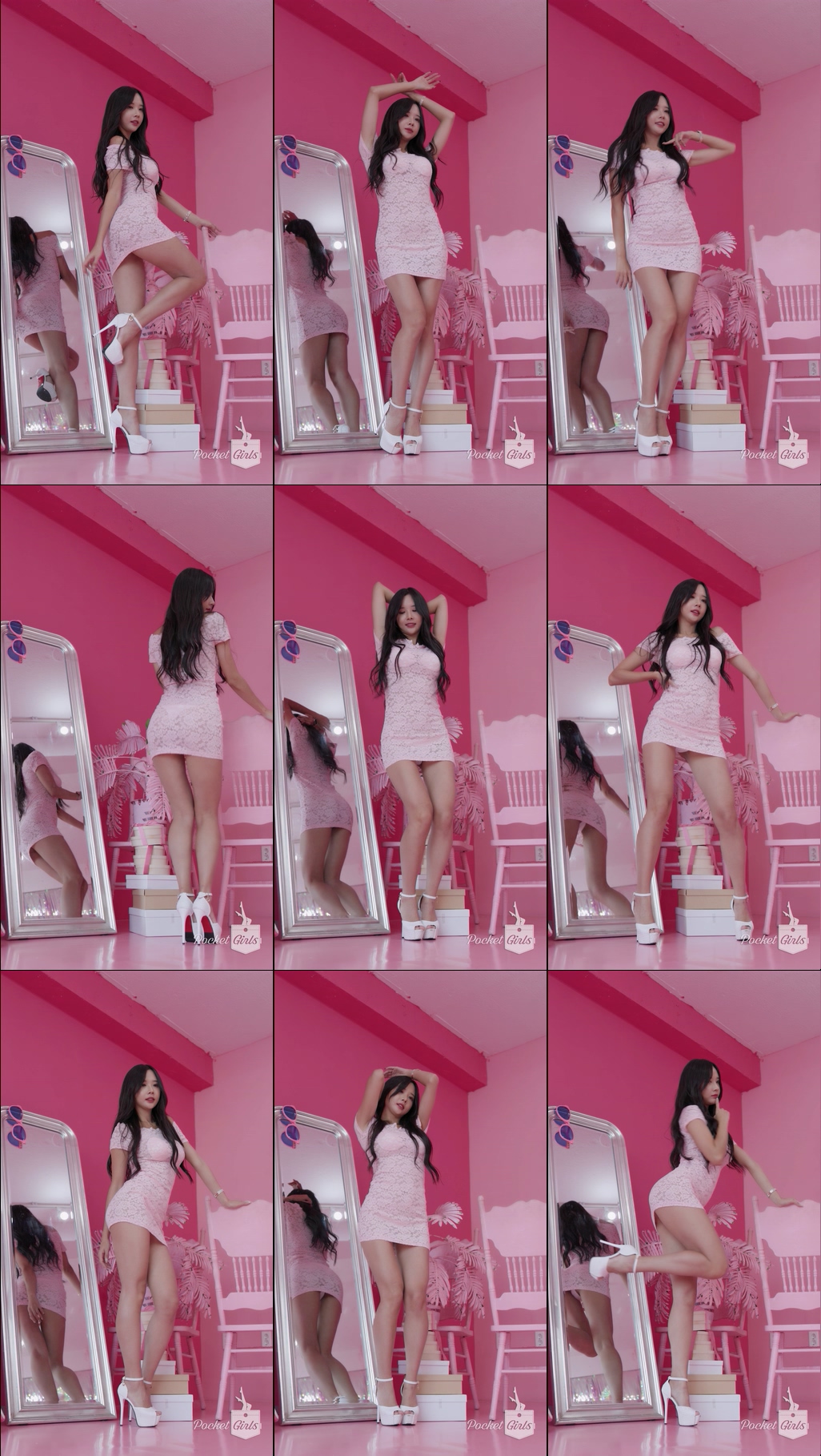 Pink Lace Dress Dance, Habin, Part.1b - #1219