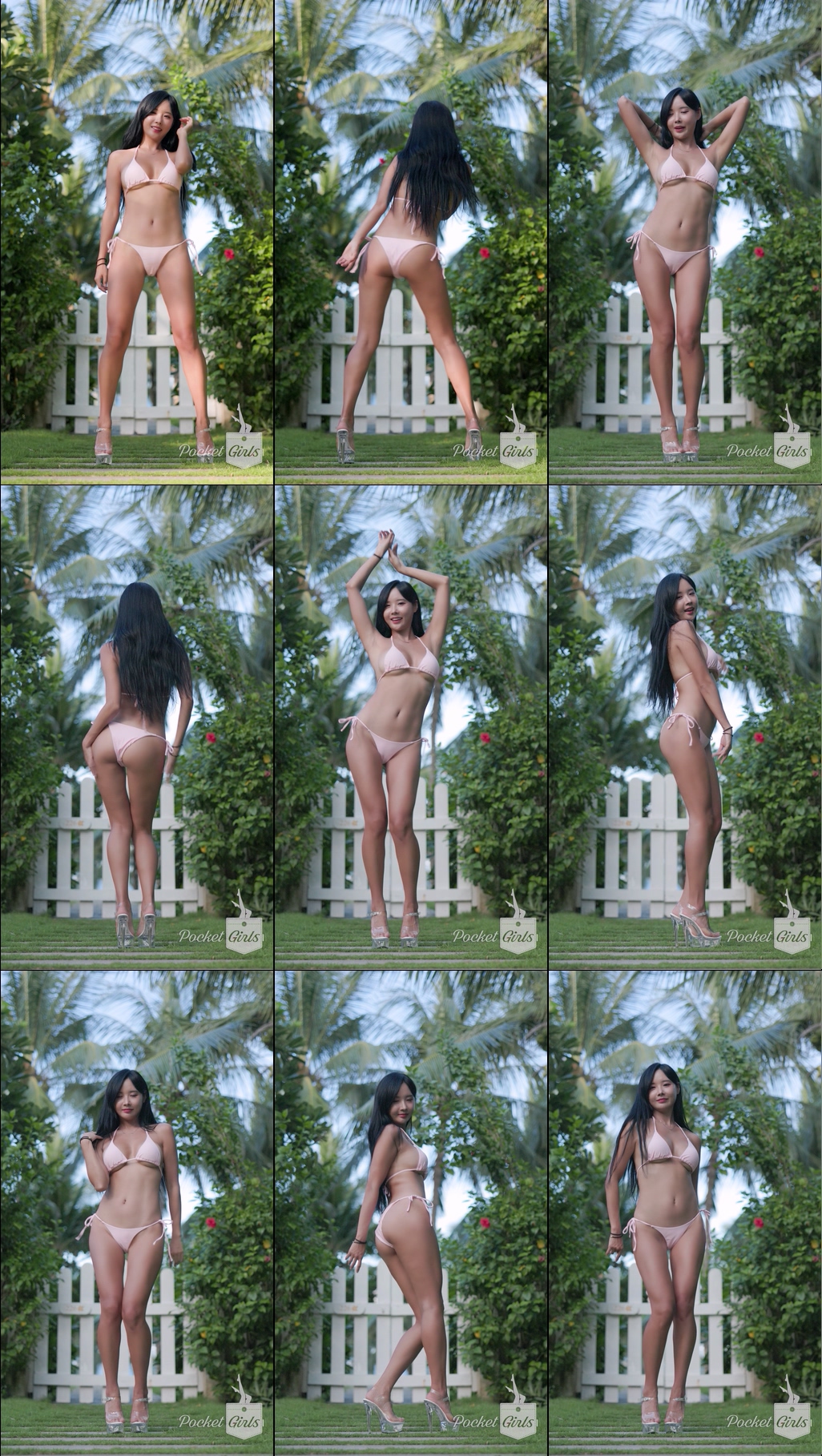 Delicate Pink Bikini Dance, Habin, Part.8 - #1017