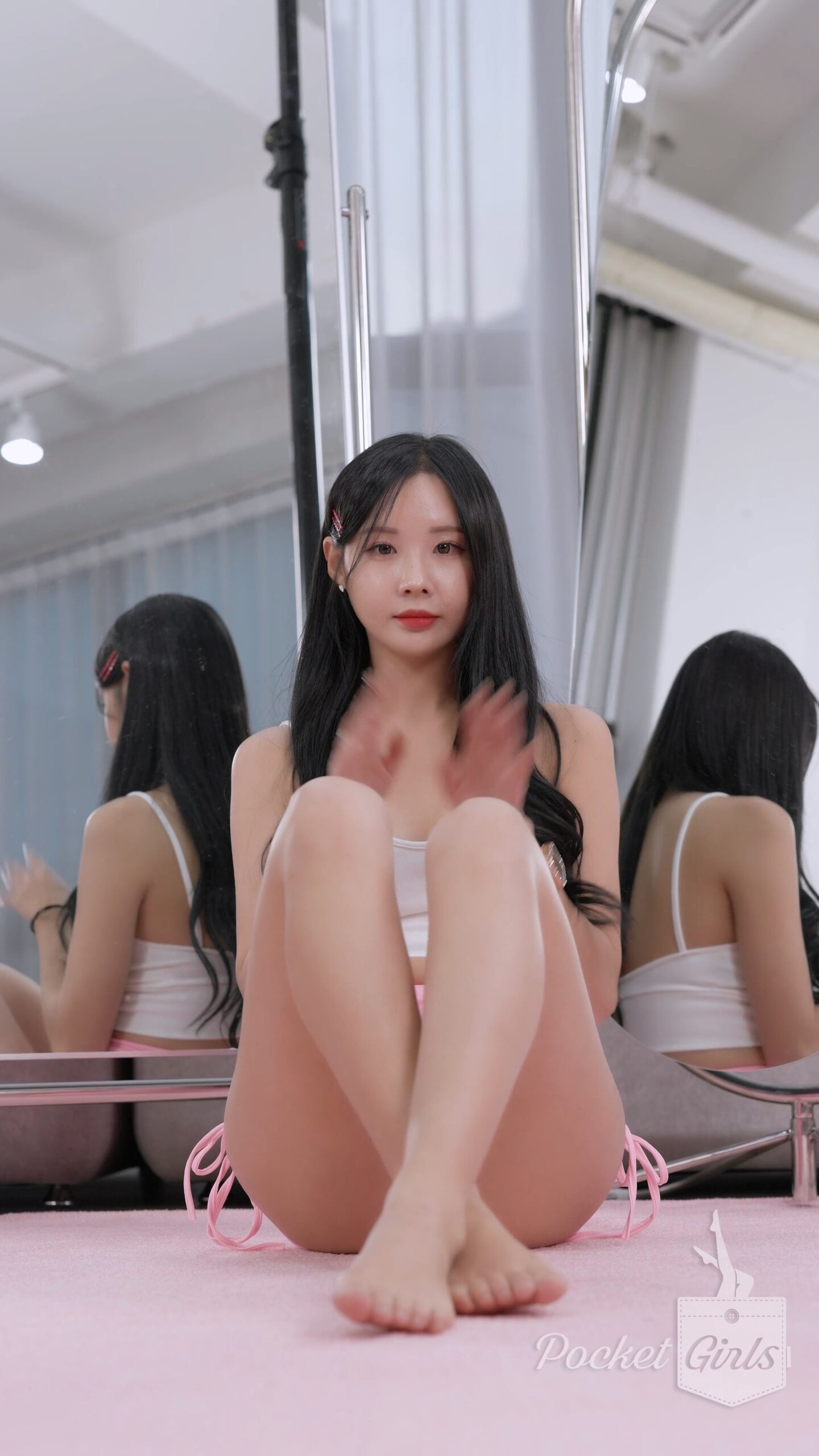 Pink Yoga Shorts Dance, Habin, Part.1f - #1246