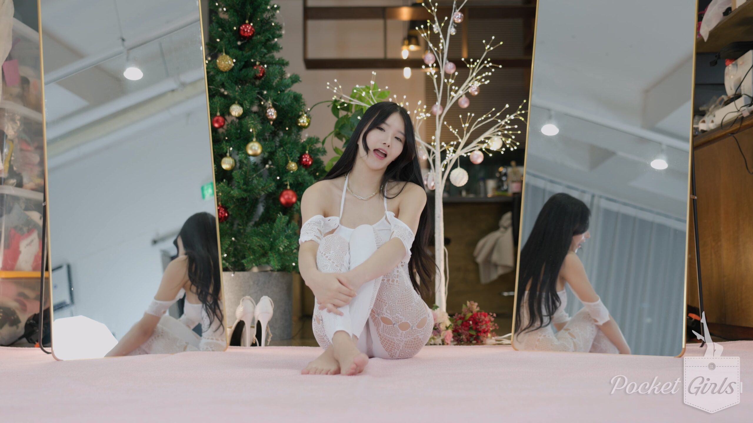 White Bodycon Jumpsuit, Yeonji, Part.1 - #1199