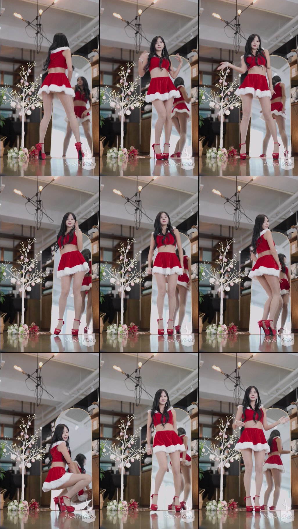 Enchanting Santa Girl Dance, Habin, Part.4b - #1087