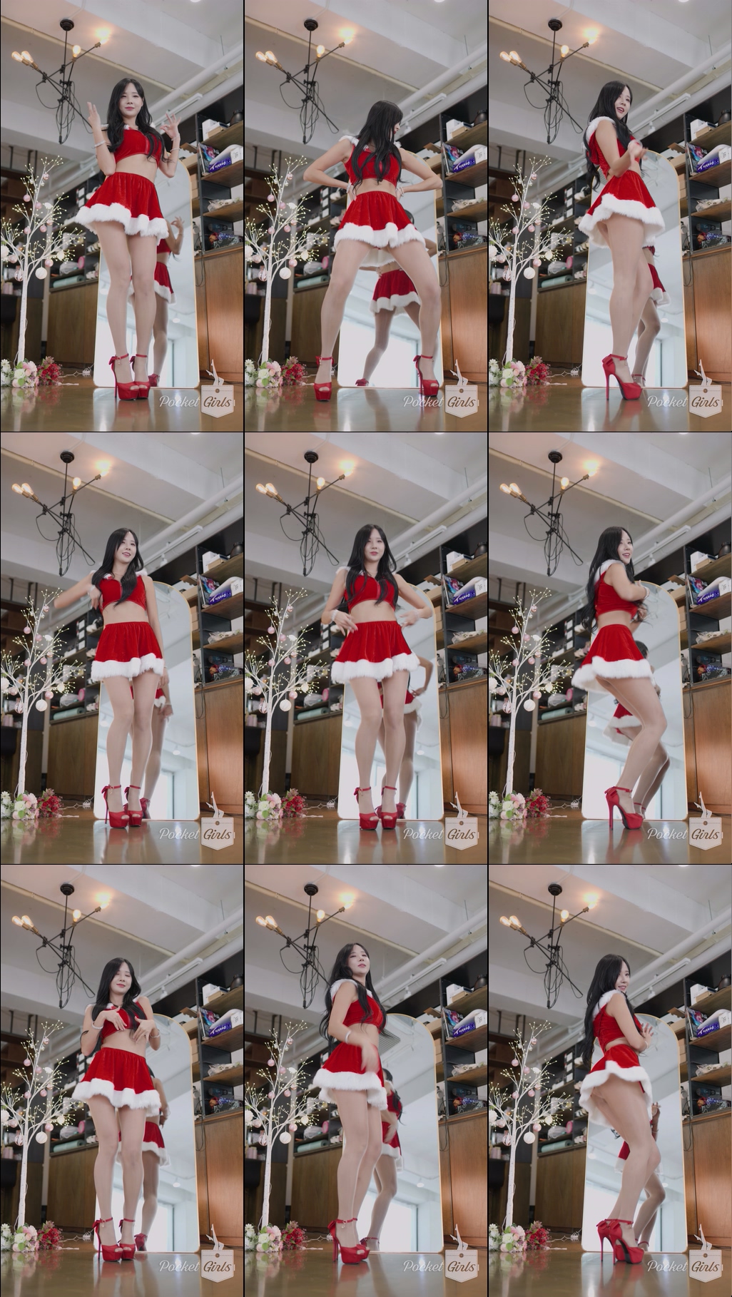 Enchanting Santa Girl Dance, Habin, Part.3c - #1085