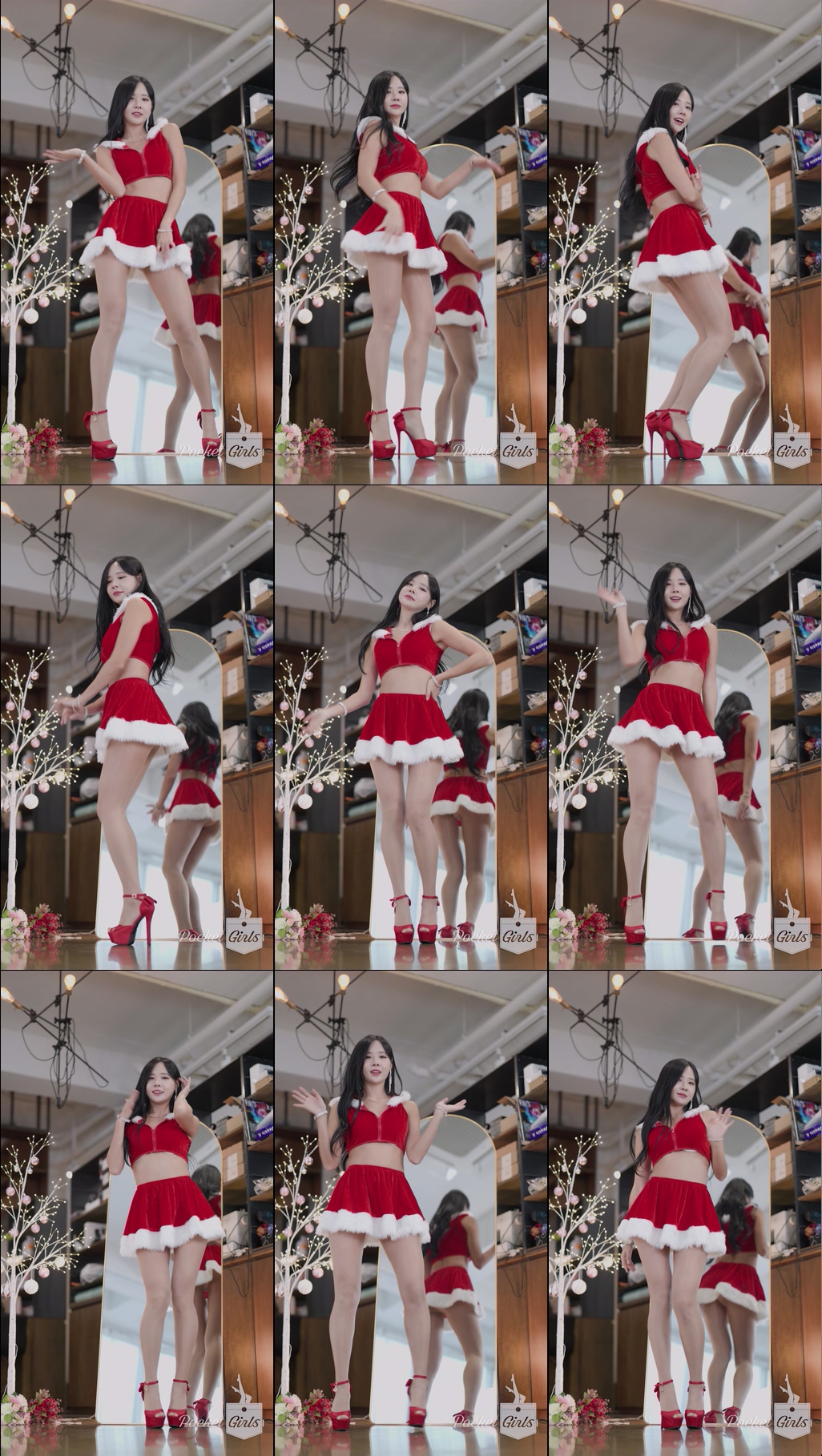 Enchanting Santa Girl Dance, Habin, Part.2b - #1081