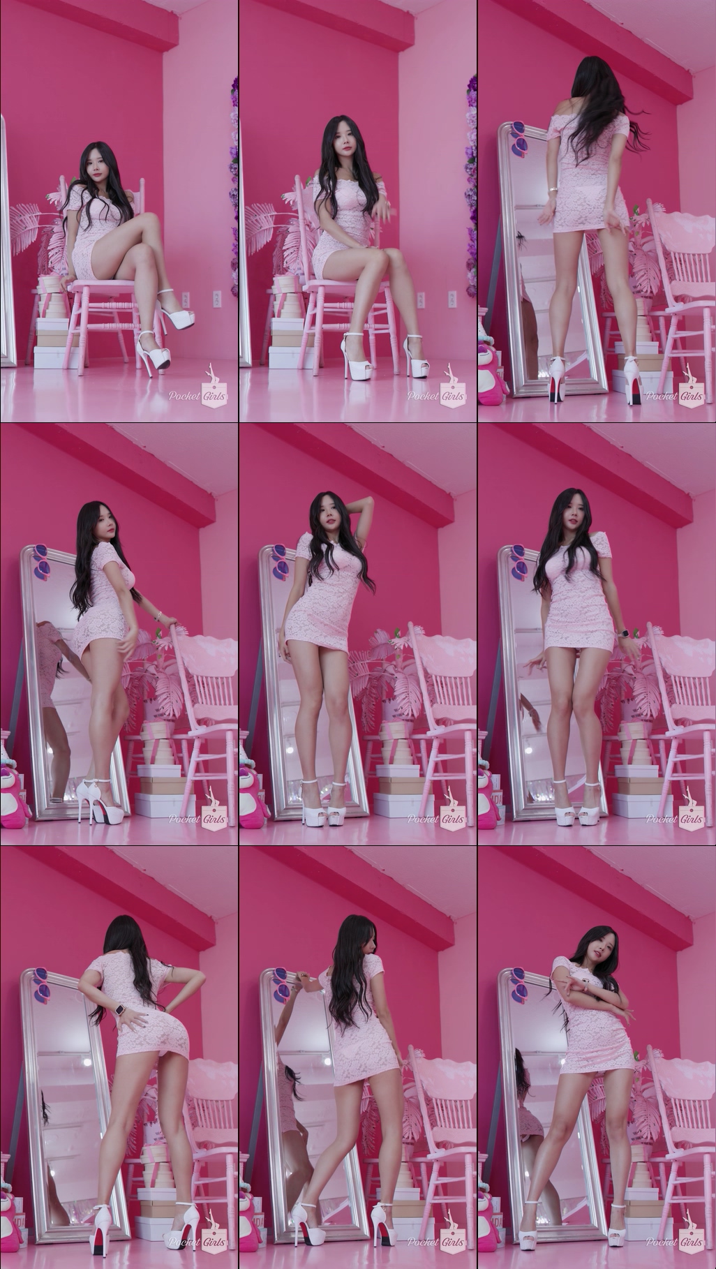 Pink Lace Dress Dance, Habin, Part.1c - #1220