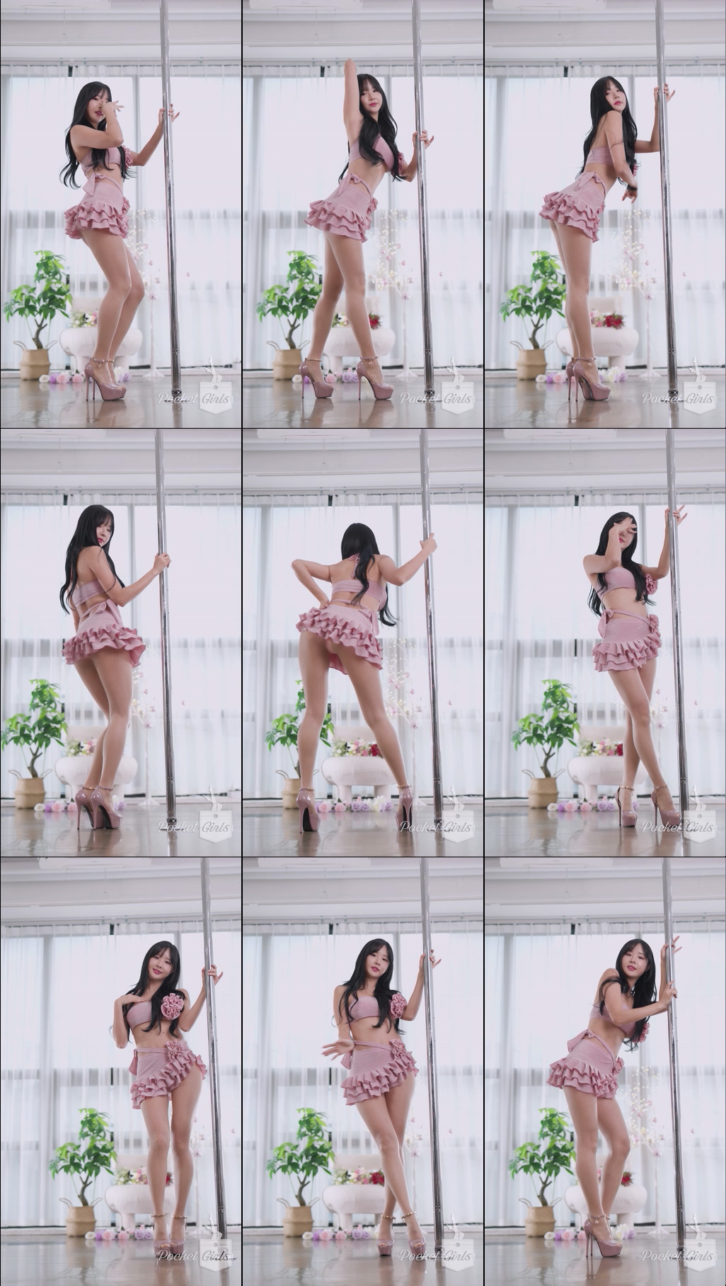 Pink Ruffle Skirt Dance, Habin, Part.1 - #1200
