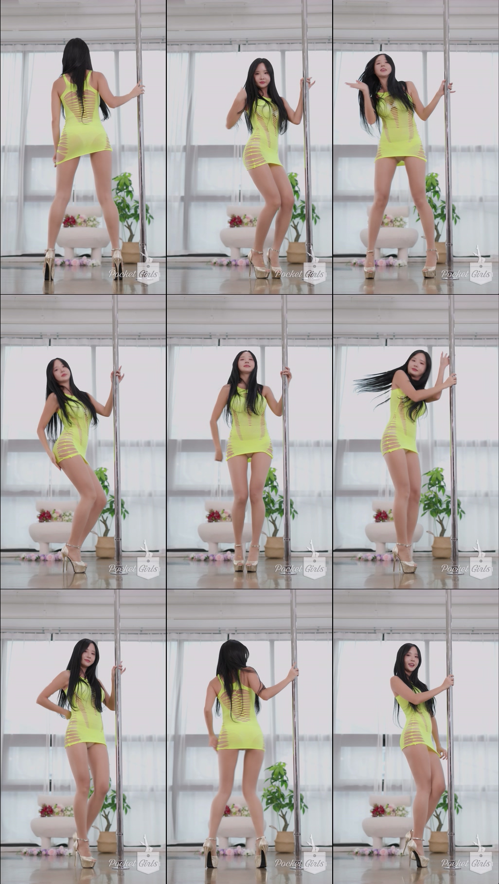 Lemon-Lime Body Hugging Dance, Habin, Part.1d - #1171