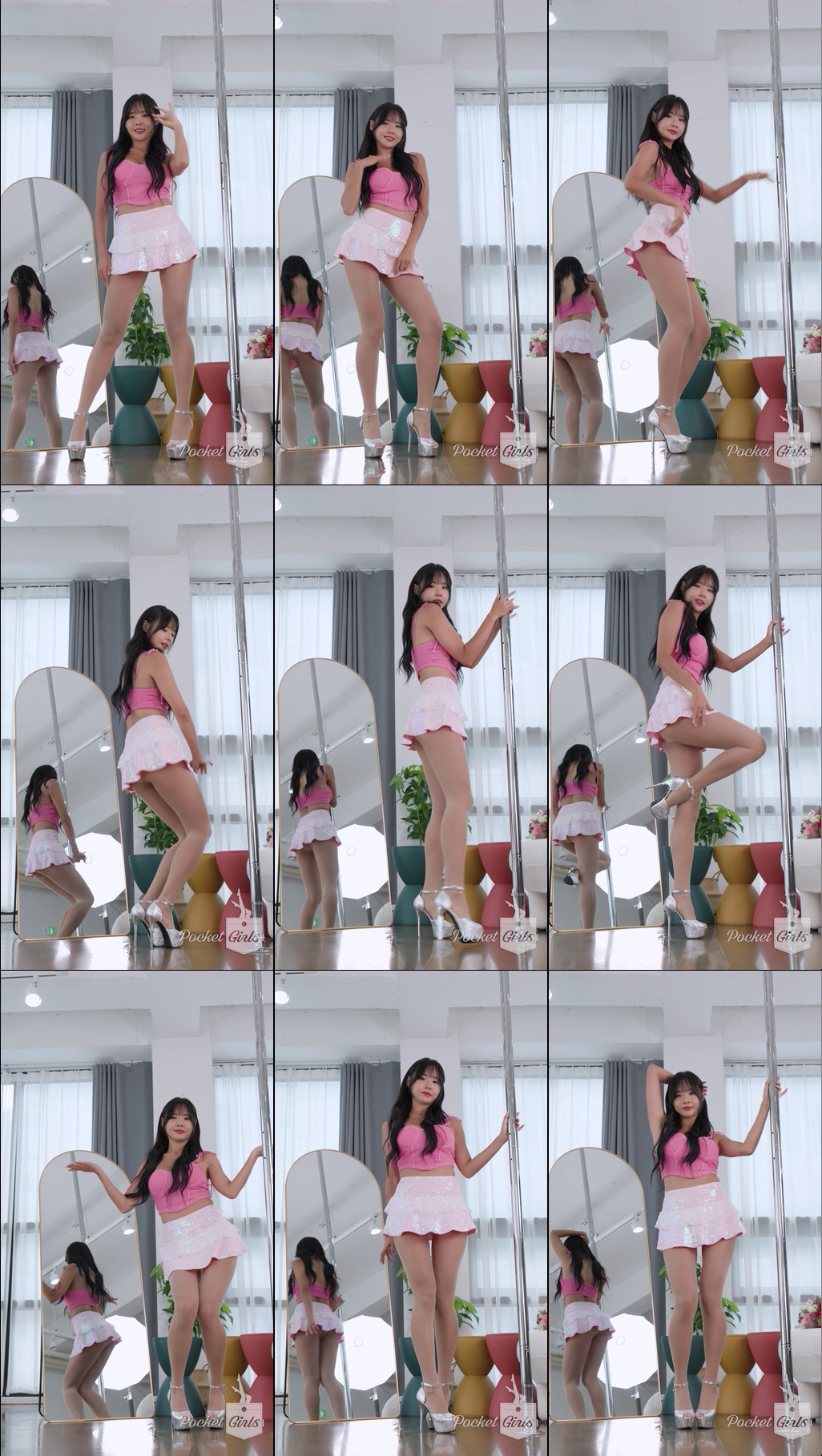 Dance in Pink Spangle Skirts, Habin, Part.1c - #0925