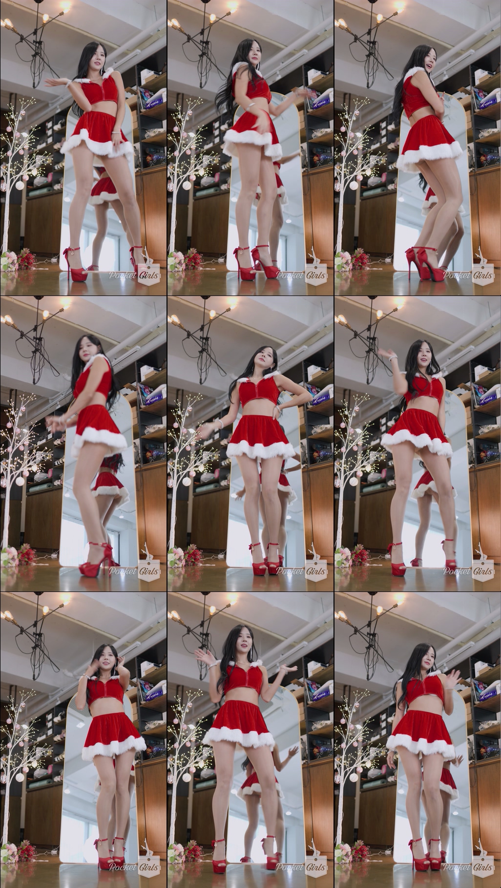 Enchanting Santa Girl Dance, Habin, Part.2c - #1082